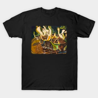 Fire Pit Fire Log T-Shirt